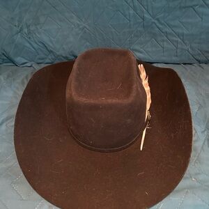 American Hat Co. black felt 6x